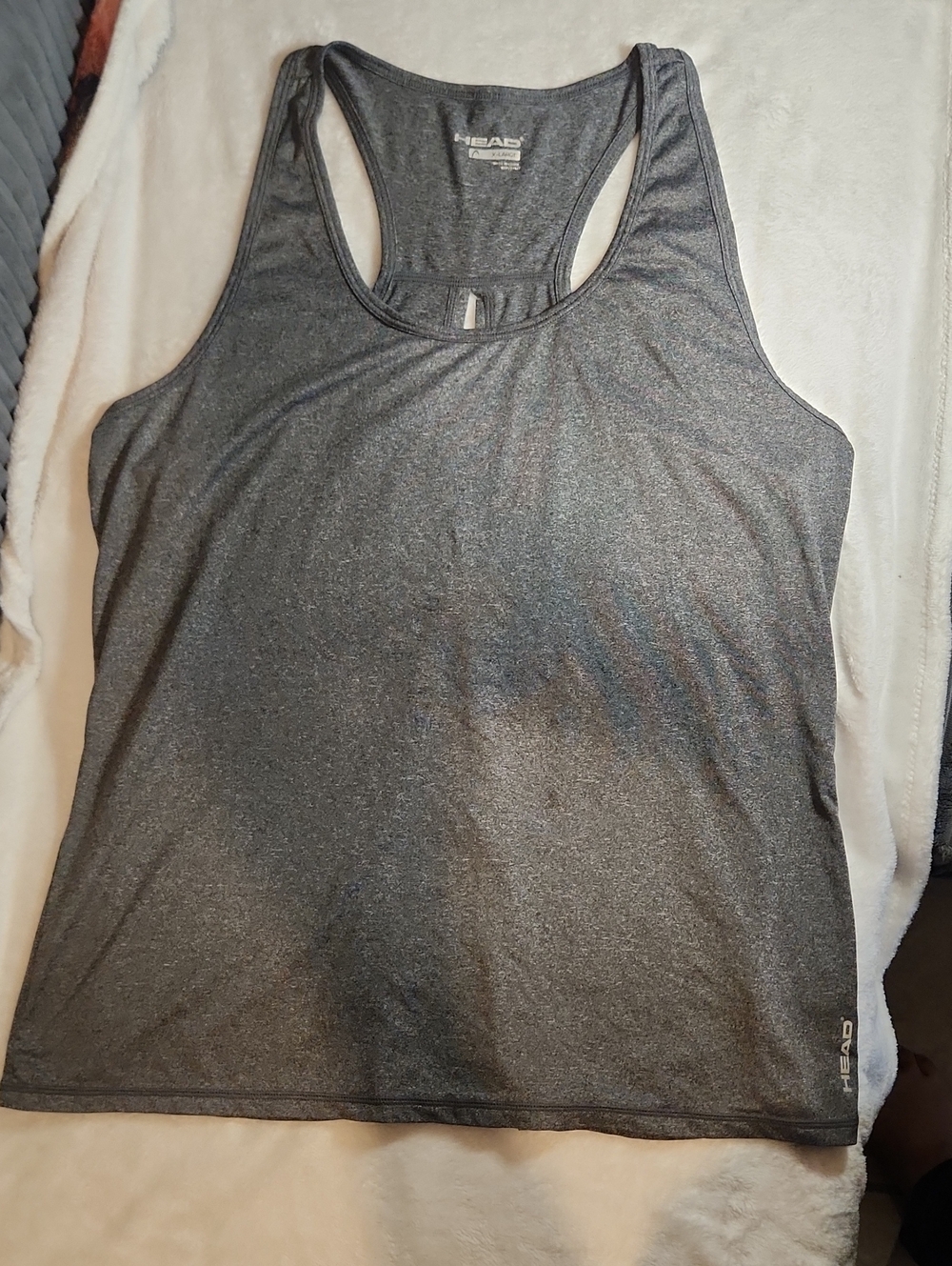 Head Women’s Charcoal Gray Racerback Tank Top